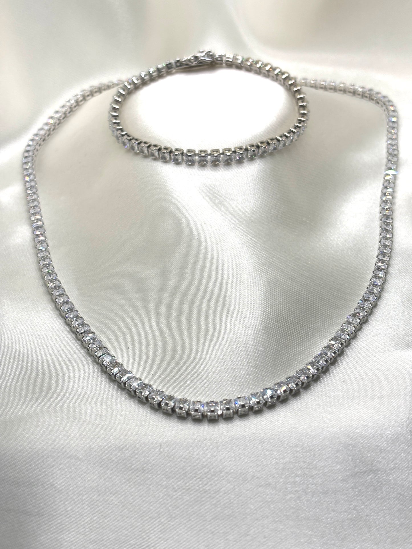 Parure Rivières Argenté