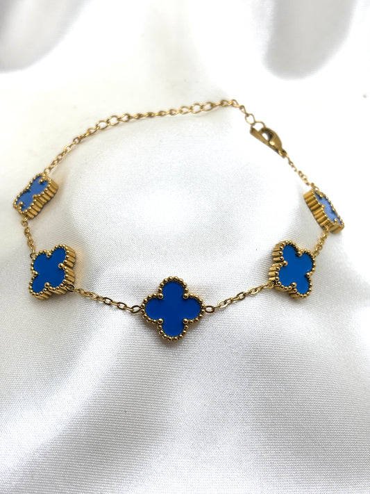 Bracelet trèfle Noir