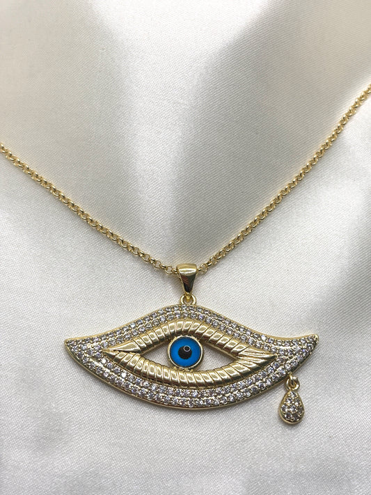 Collier Oeil Strass