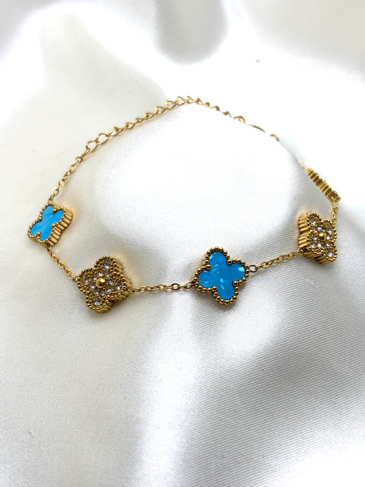Bracelet Trèfle Strass