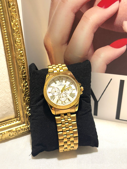 Montre Gold Blanc