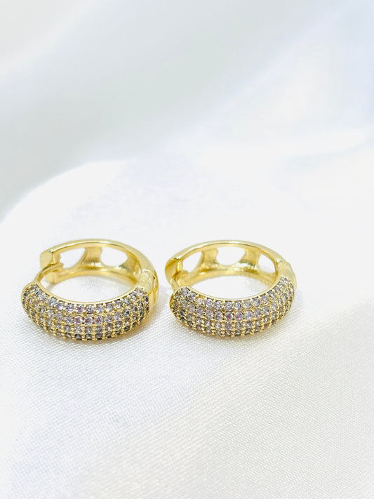 Boucles D'oreilles Rond Strass
